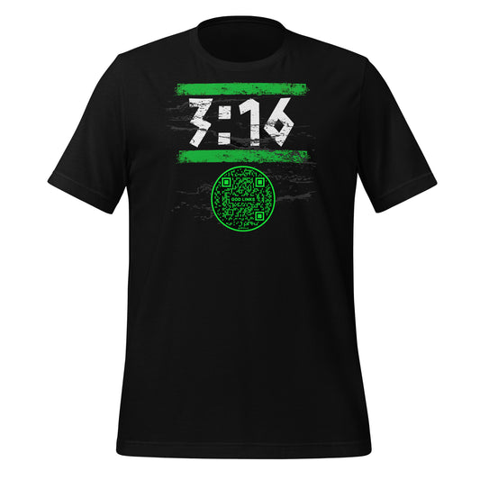 3:16-GREEN-Unisex t-shirt