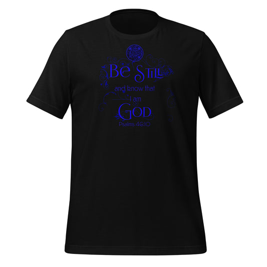 BE STILL-DARK BLUE-Unisex t-shirt