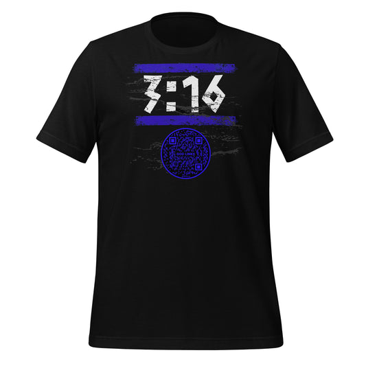 3:16-DARK BLUE-Unisex t-shirt