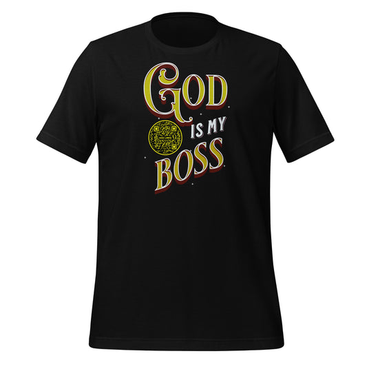 GOD IS MY BOSS-YELLOW-Unisex t-shirt