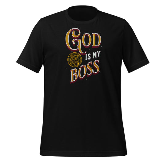 GOD IS MY BOSS-ORANGE-Unisex t-shirt