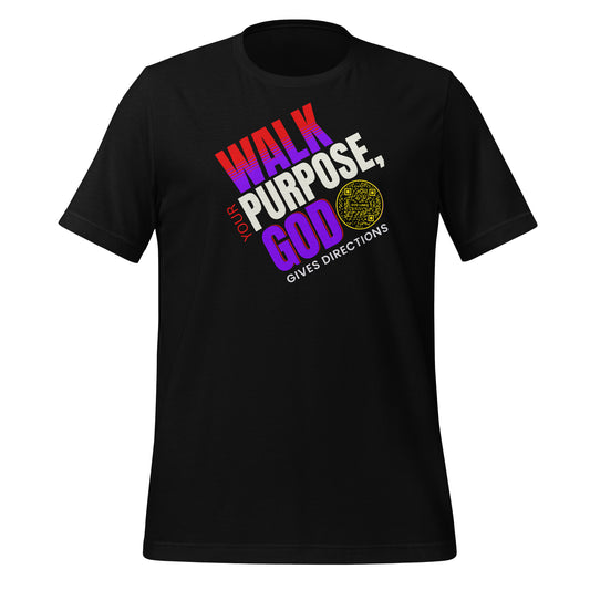 WALK YOUR PURPOSE-YELLOW-Unisex t-shirt
