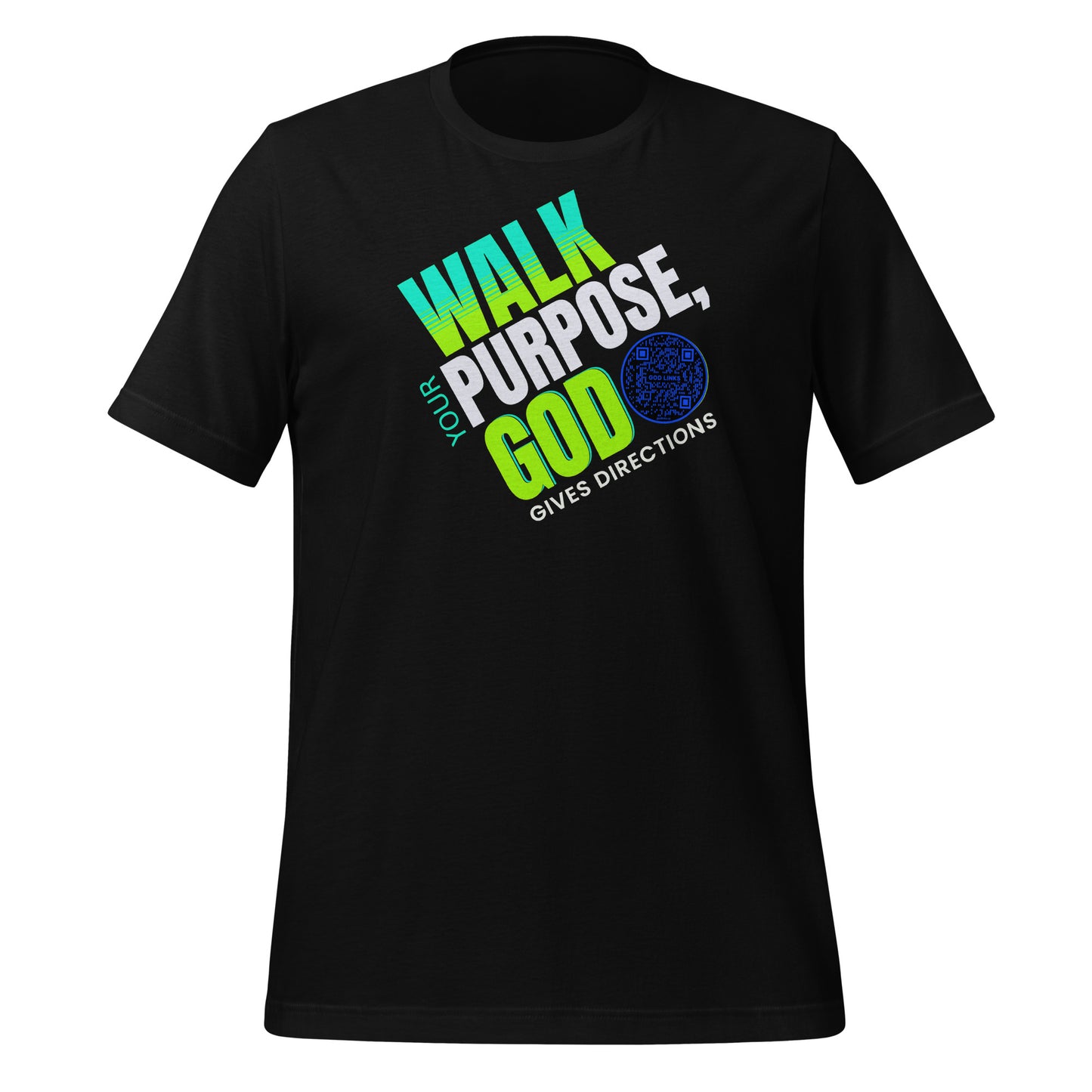 WALK YOUR PURPOSE-DARK BLUE-Unisex t-shirt
