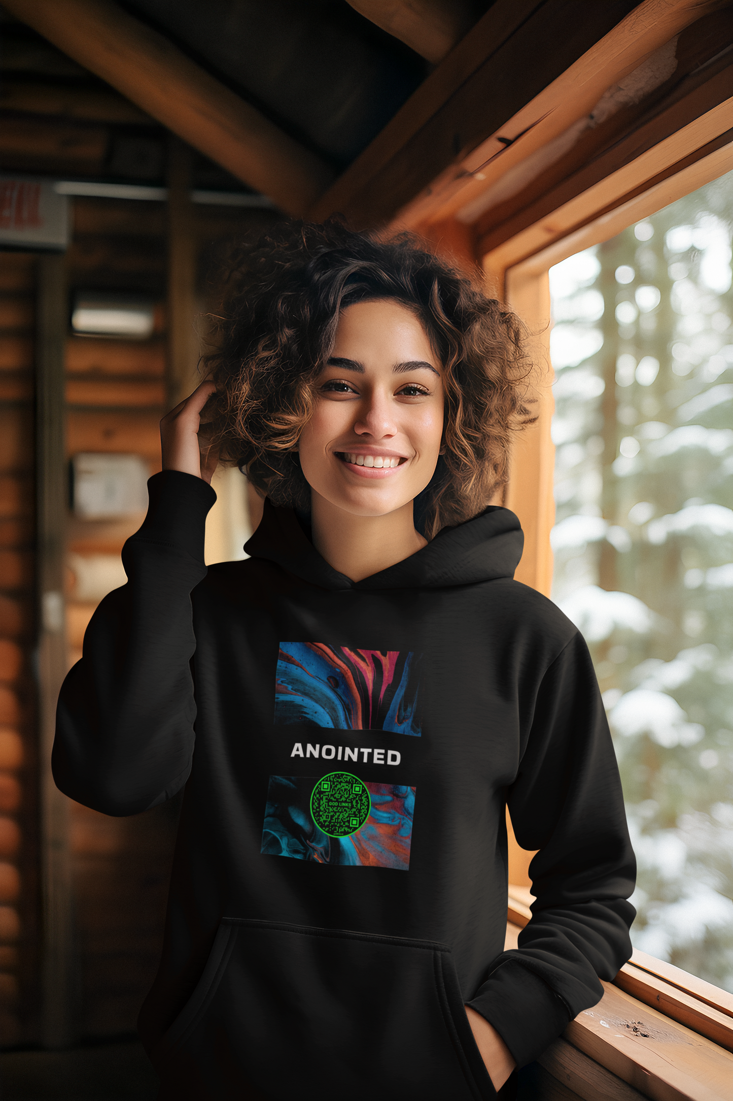 ANOINTED-GREEN-Unisex Hoodie
