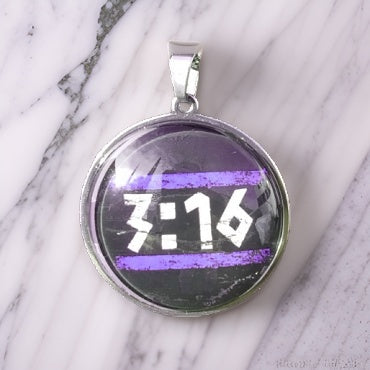 3:16-PURPLE-LARGE PENDANT