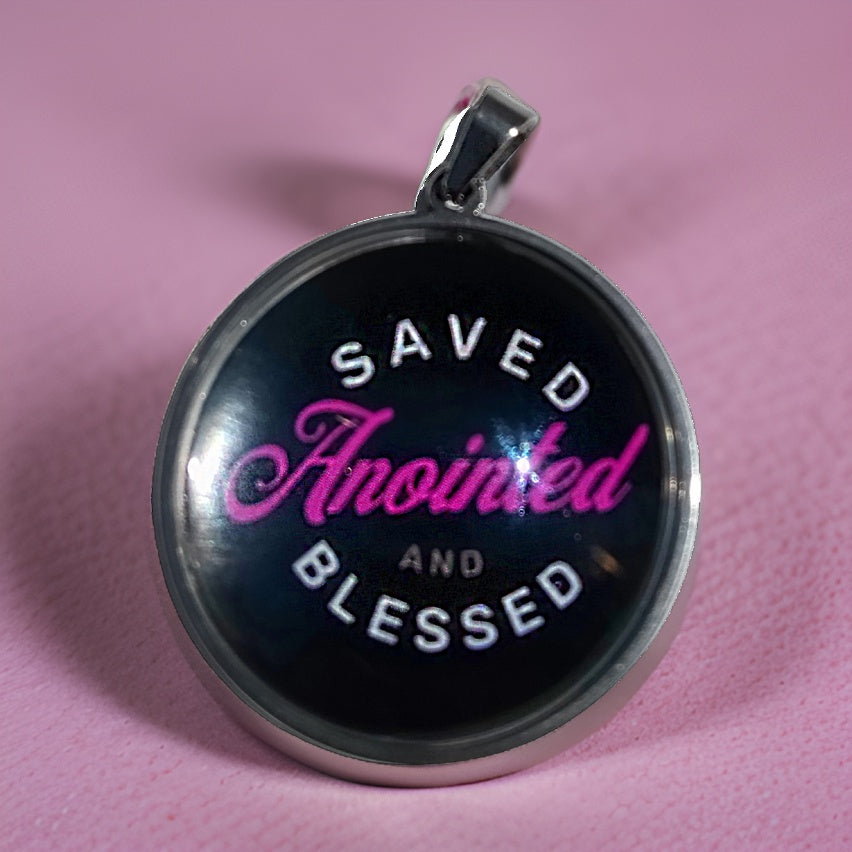 SAVED-PINK-LARGE PENDANT