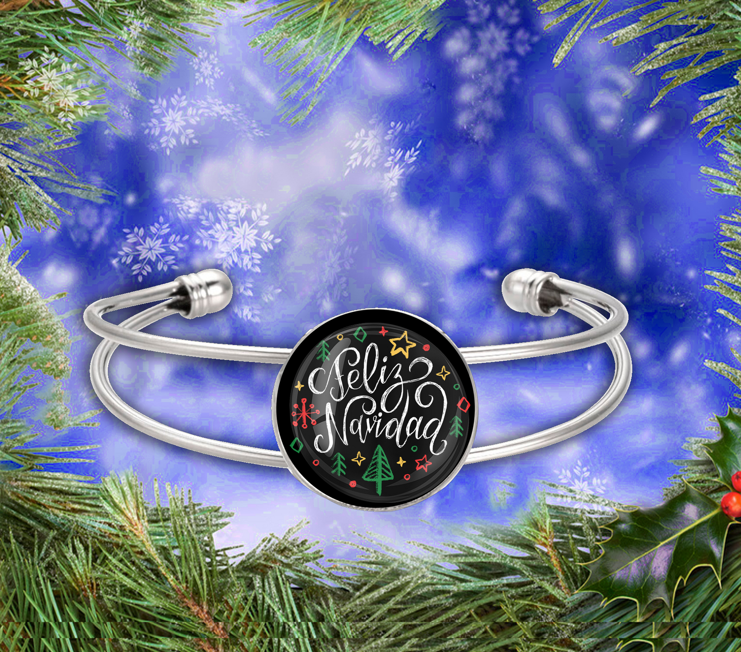 FELIZ NAVIDAD-CHRISTMAS BRACELET