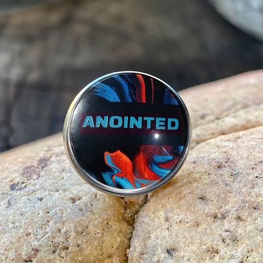 ANOINTED-BLUE-LAPEL/HAT PIN