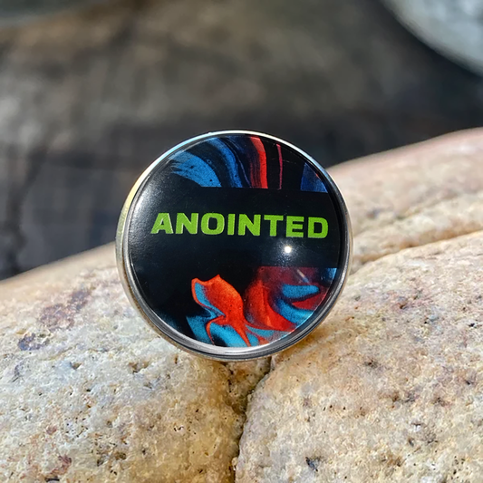 ANOINTED-GREEN-LAPEL/HAT PIN