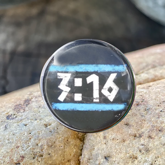 3:16-BLUE-LAPEL/HAT PIN