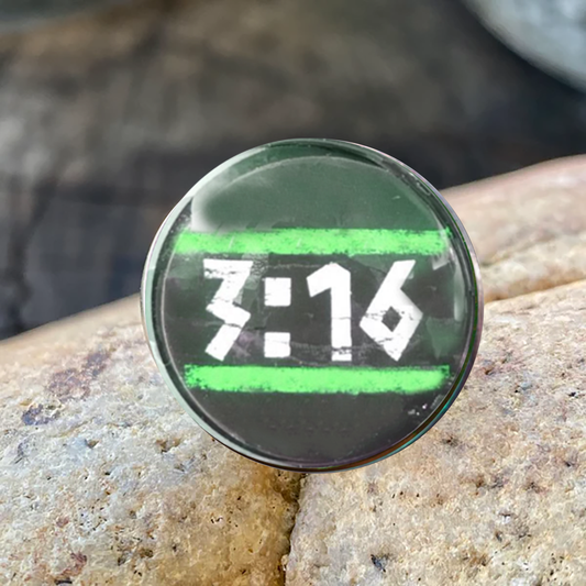 3:16-GREEN-LAPEL/HAT PIN