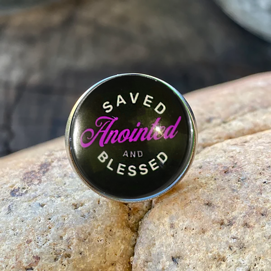 SAVED-PINK-LAPEL/HAT PIN