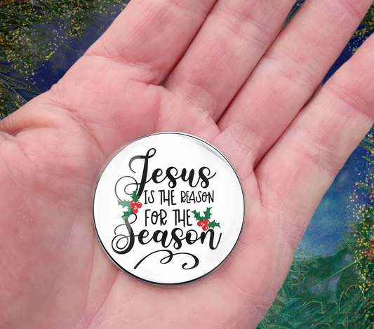 JESUS IS THE REASON-CHRISTMAS POCKET PEBBLE