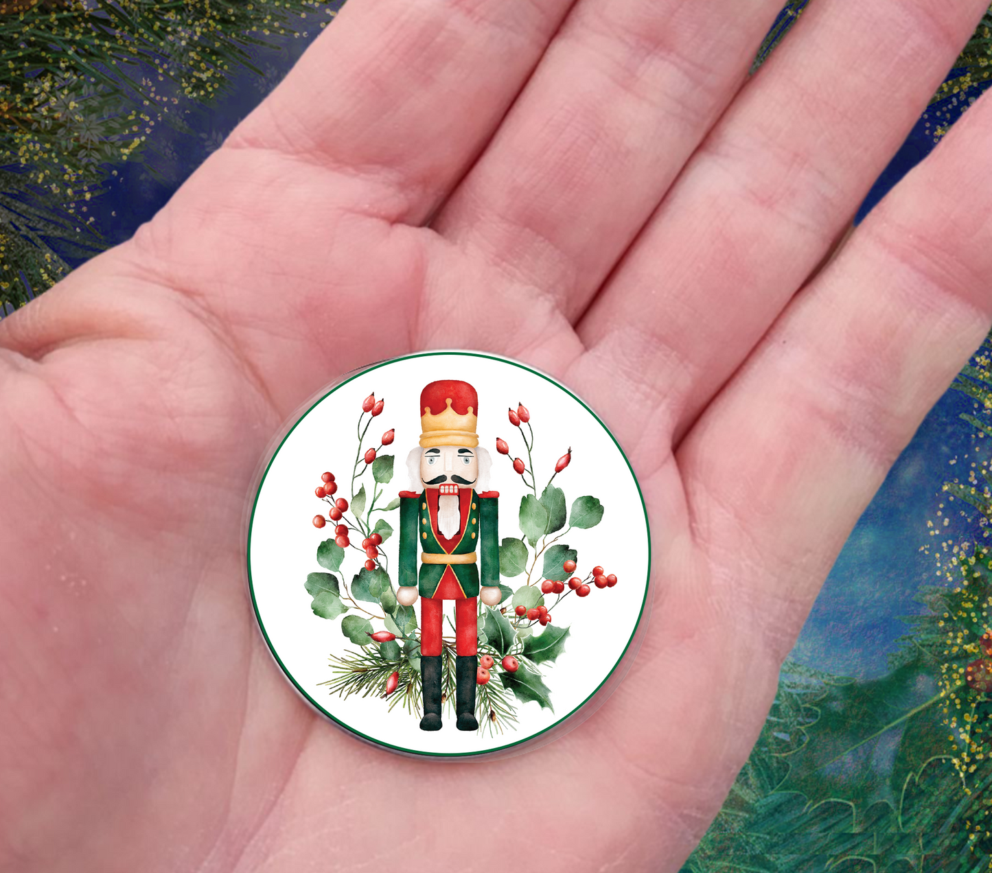 NUTCRACKER-CHRISTMAS POCKET PEBBLE