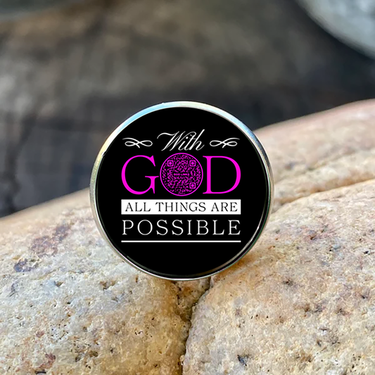 ALL THINGS POSSIBLE-PINK-LAPEL/HAT PIN
