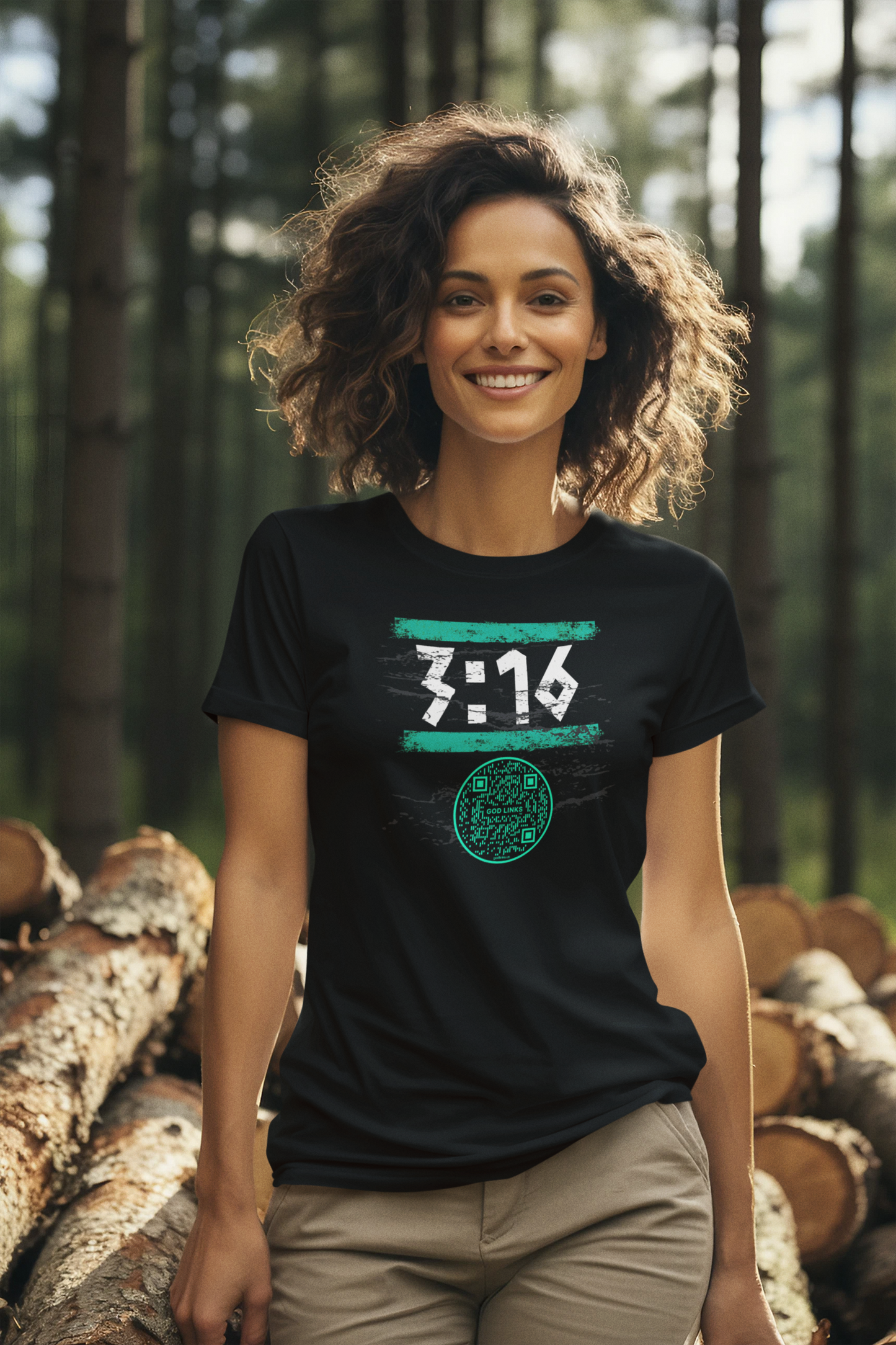 3:16-TEAL-Unisex t-shirt