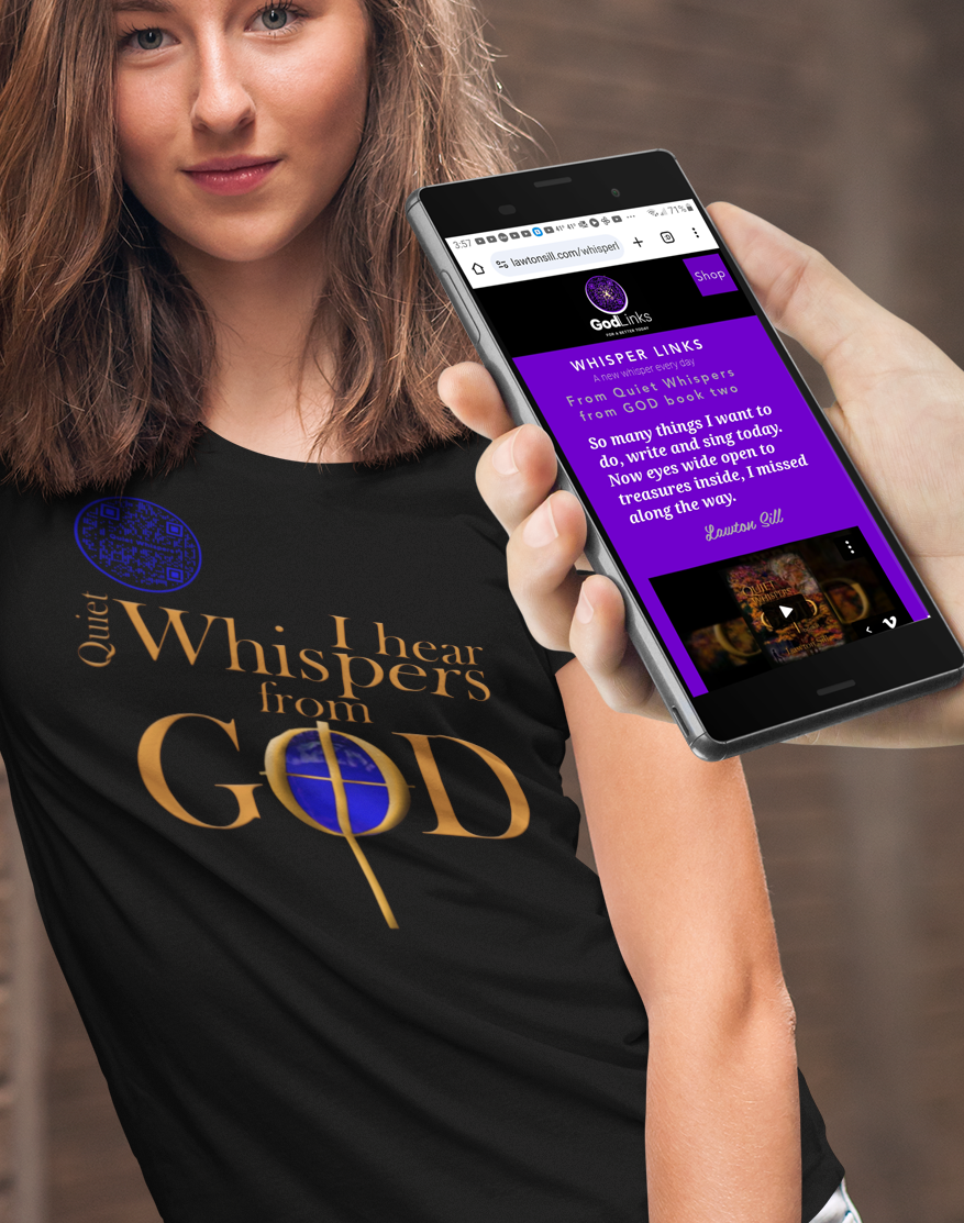 Quiet Whispers-Dark Blue on Black-Unisex t-shirt