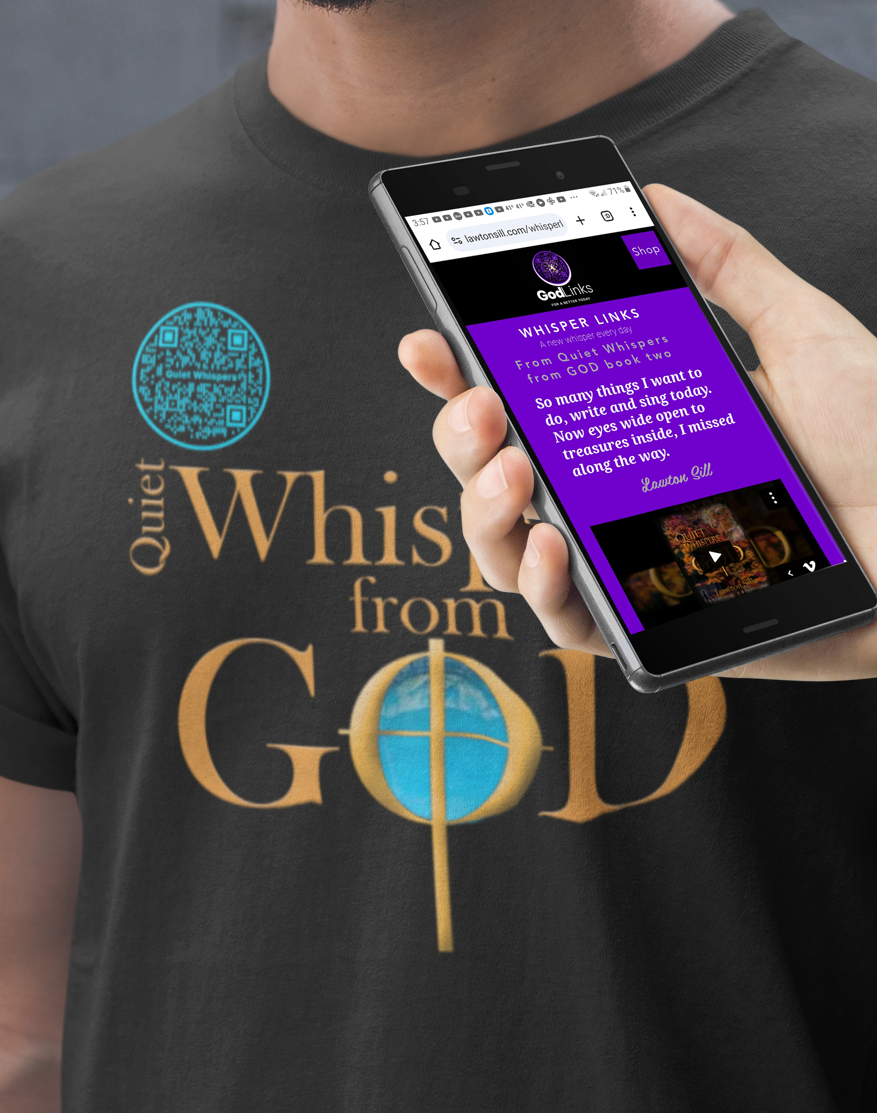 Quiet Whispers-Light Blue on Black-Unisex t-shirt
