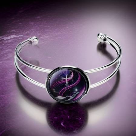 CROSS IN HAND-PURPLE-BRACELET