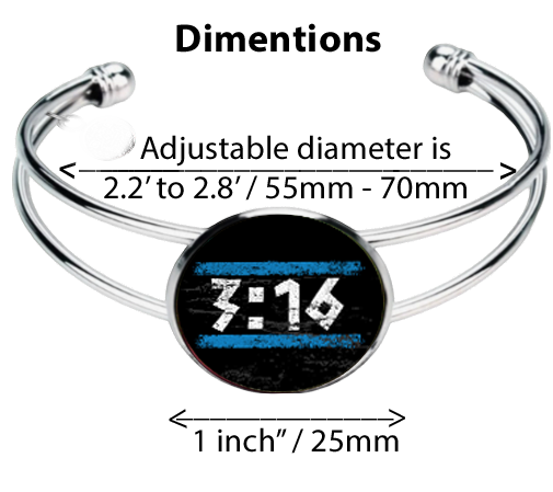 3:16-LIGHT BLUE-BRACELET