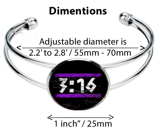 3:16-PURPLE BRACELET