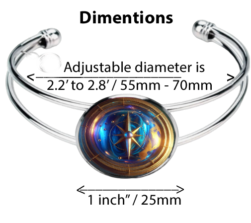 COMPASS-BLUE-BRACELET