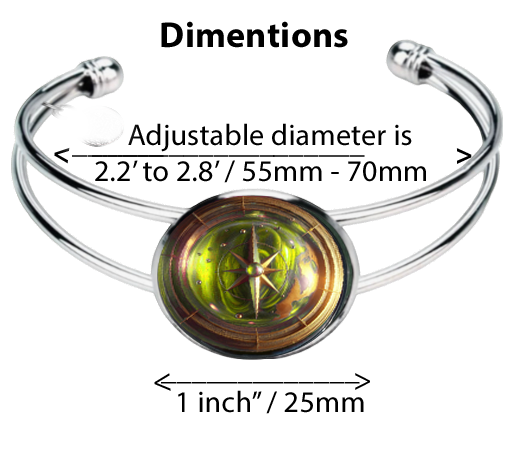 COMPASS-YELLOW-BRACELET