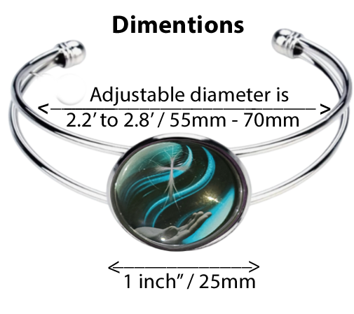 CROSS IN HAND-LIGHT BLUE-BRACELET