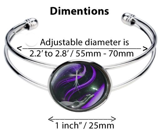 CROSS IN HAND-PURPLE-BRACELET