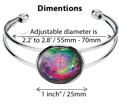 CROSS IN APPLE-PINK-BRACELET