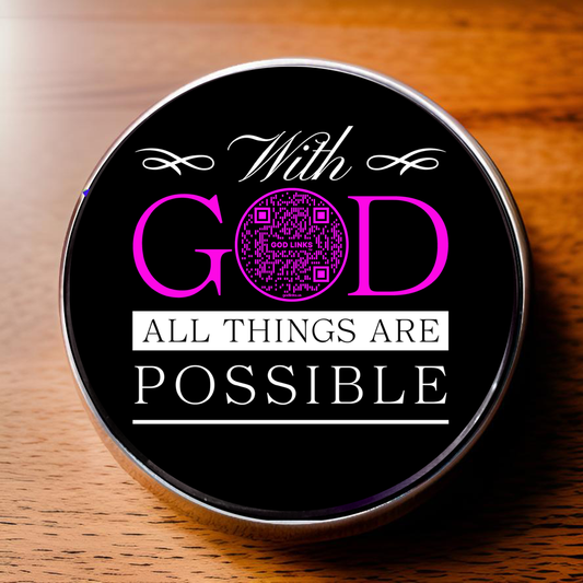 ALL THINGS POSSIBLE-PINK-POCKET PEBBLE