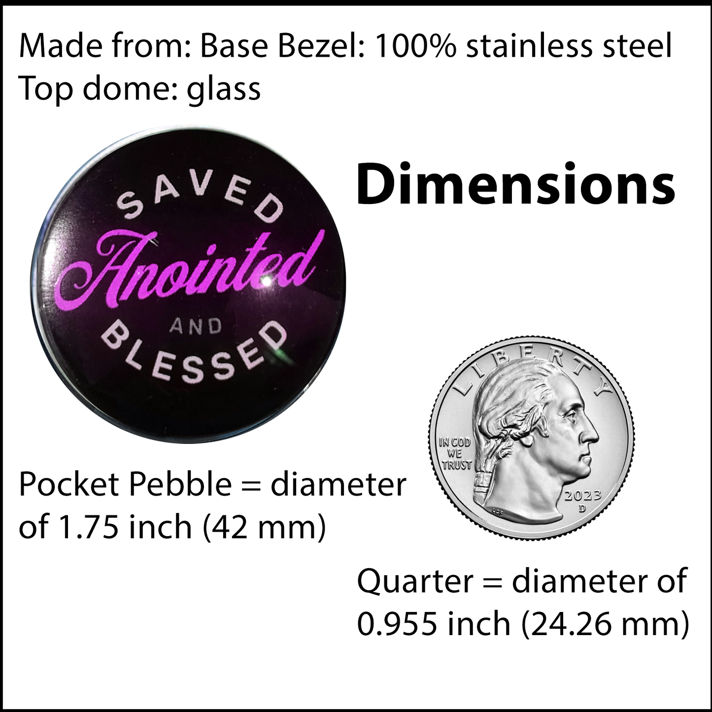 SAVED-PINK-POCKET PEBBLE