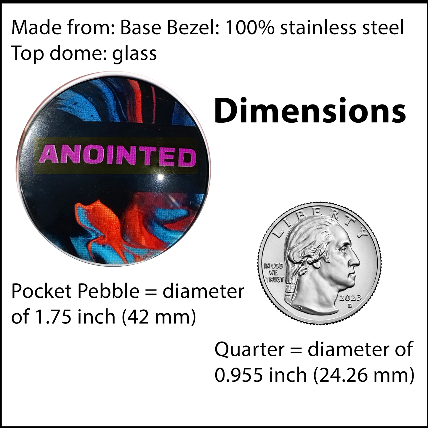 ANOINTED-PINK-POCKET PEBBLE