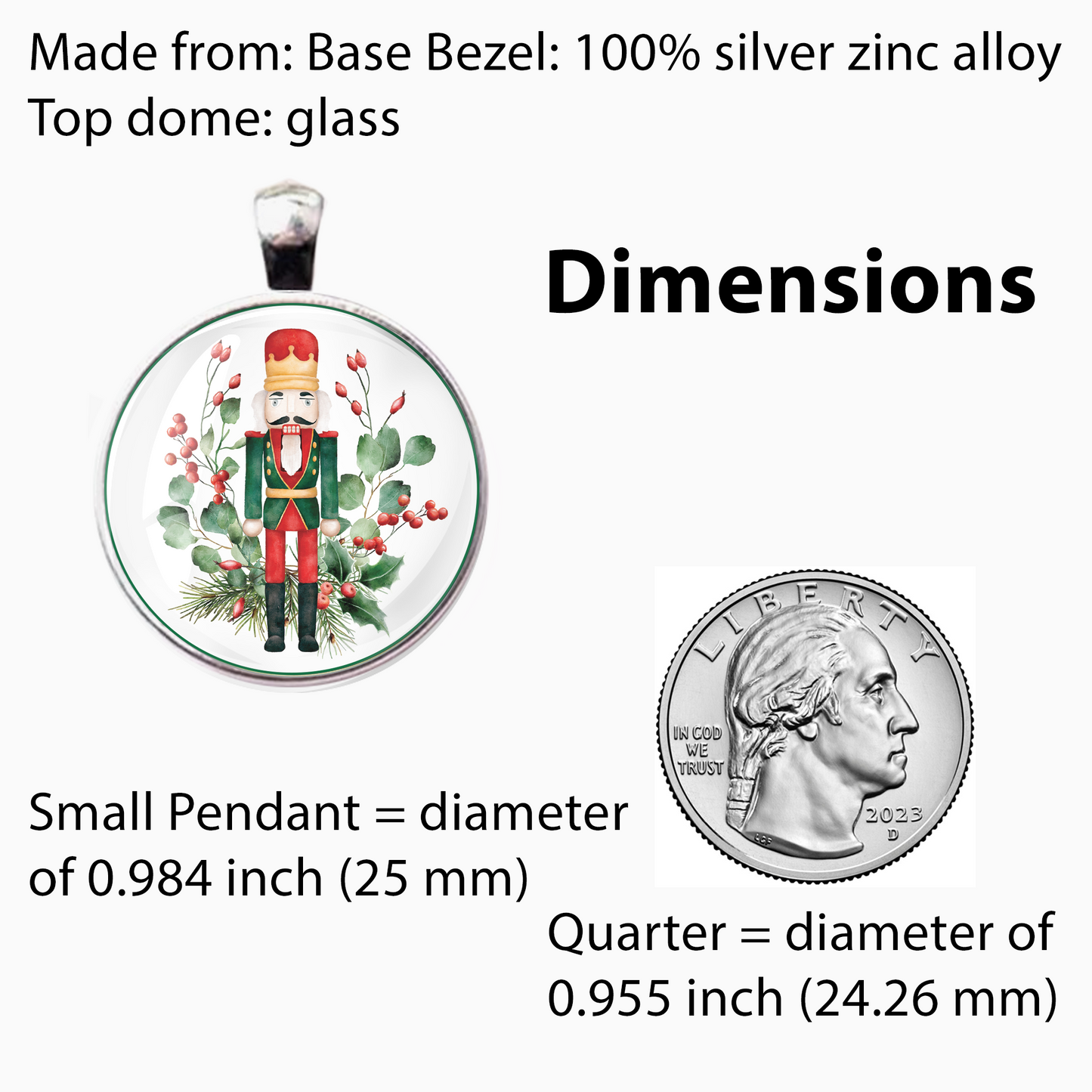 NUTCRACKER-CHRISTMAS SM PENDANT