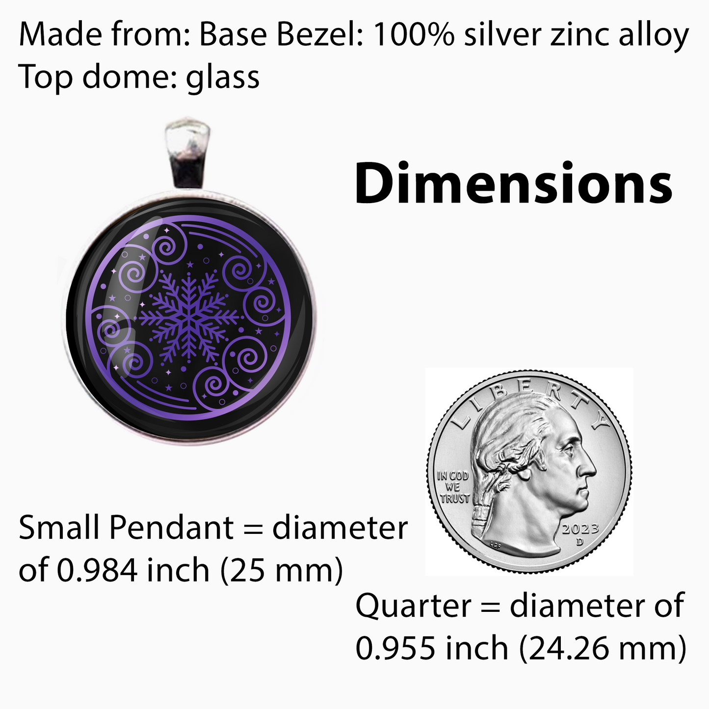 SNOWFLAKE-PURPLE-CHRISTMAS-SM PENDANT