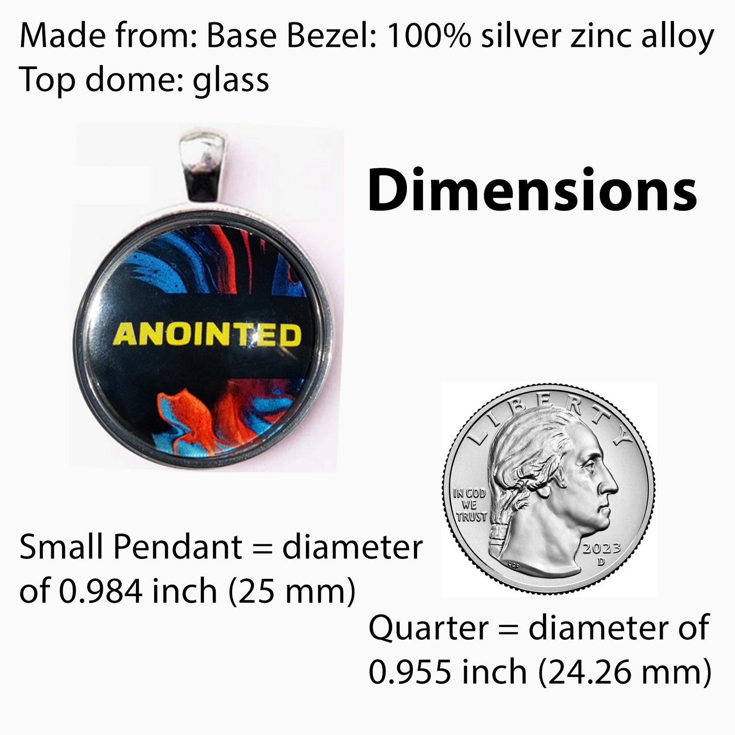 ANOINTED-YELLOW-SMALL PENDANT