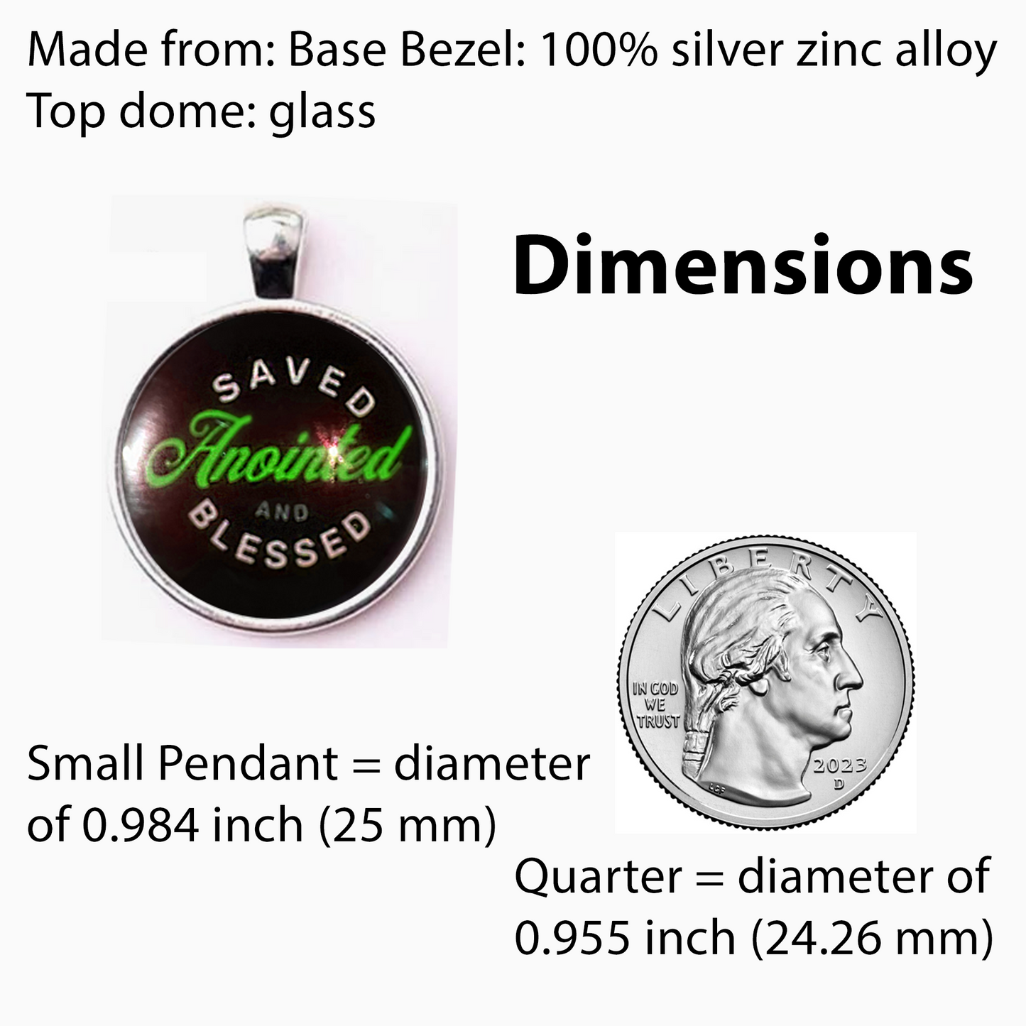 SAVED-GREEN-SMALL PENDANT