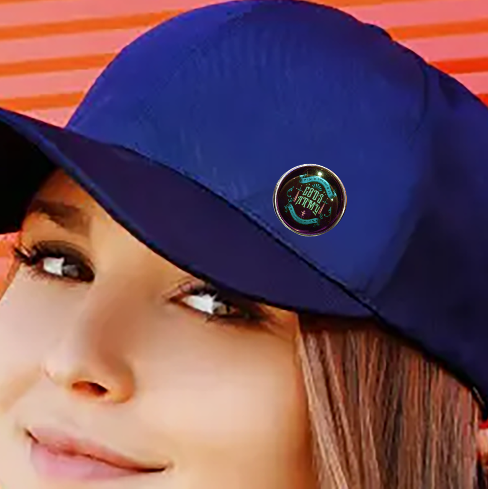 GODS ARMY-BLUE-LAPEL/HAT PIN