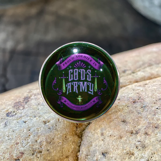 GODS ARMY-PINK-LAPEL/HAT PIN