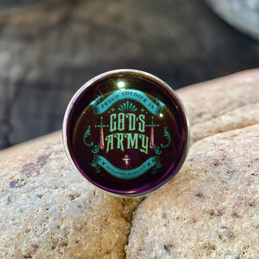 GODS ARMY-BLUE-LAPEL/HAT PIN