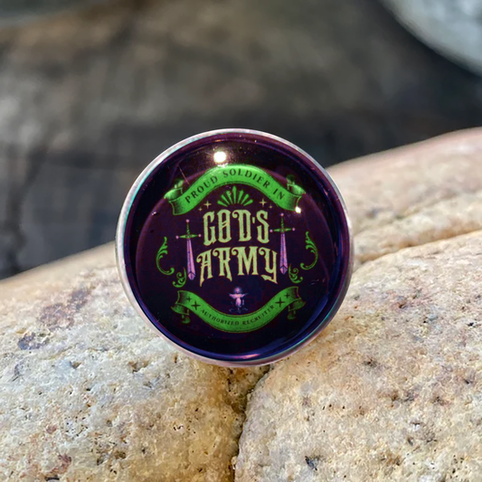 GODS ARMY-GREEN-LAPEL/HAT PIN