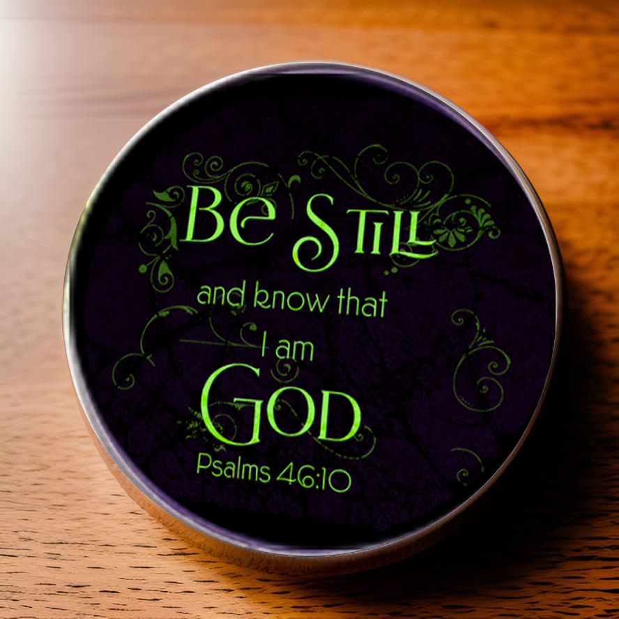 BE STILL-GREEN-POCKET PEBBLE
