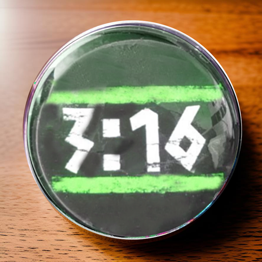 3:16-GREEN-POCKET PEBBLE