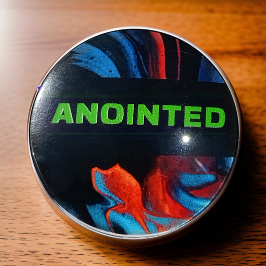 ANOINTED-GREEN-POCKET PEBBLE