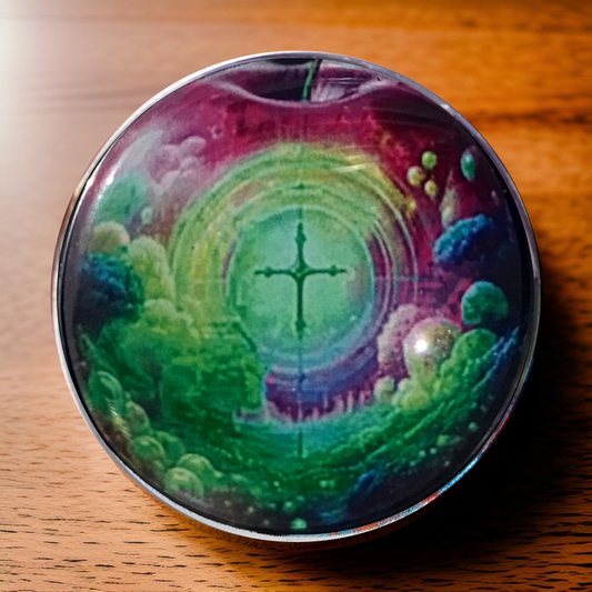 CROSS IN APPLE-GREEN-POCKET PEBBLE