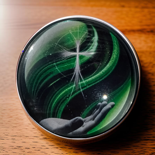 CROSS IN HAND-GREEN-POCKET PEBBLE