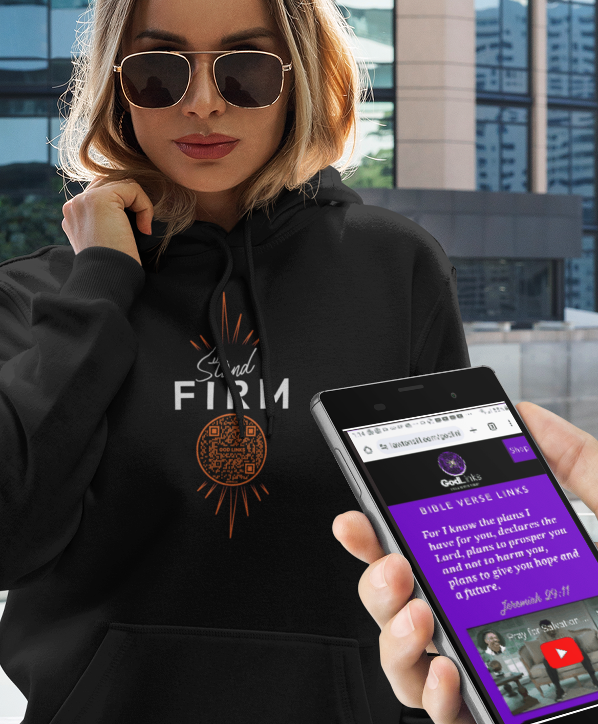 STAND FIRM-ORANGE-Unisex Hoodie