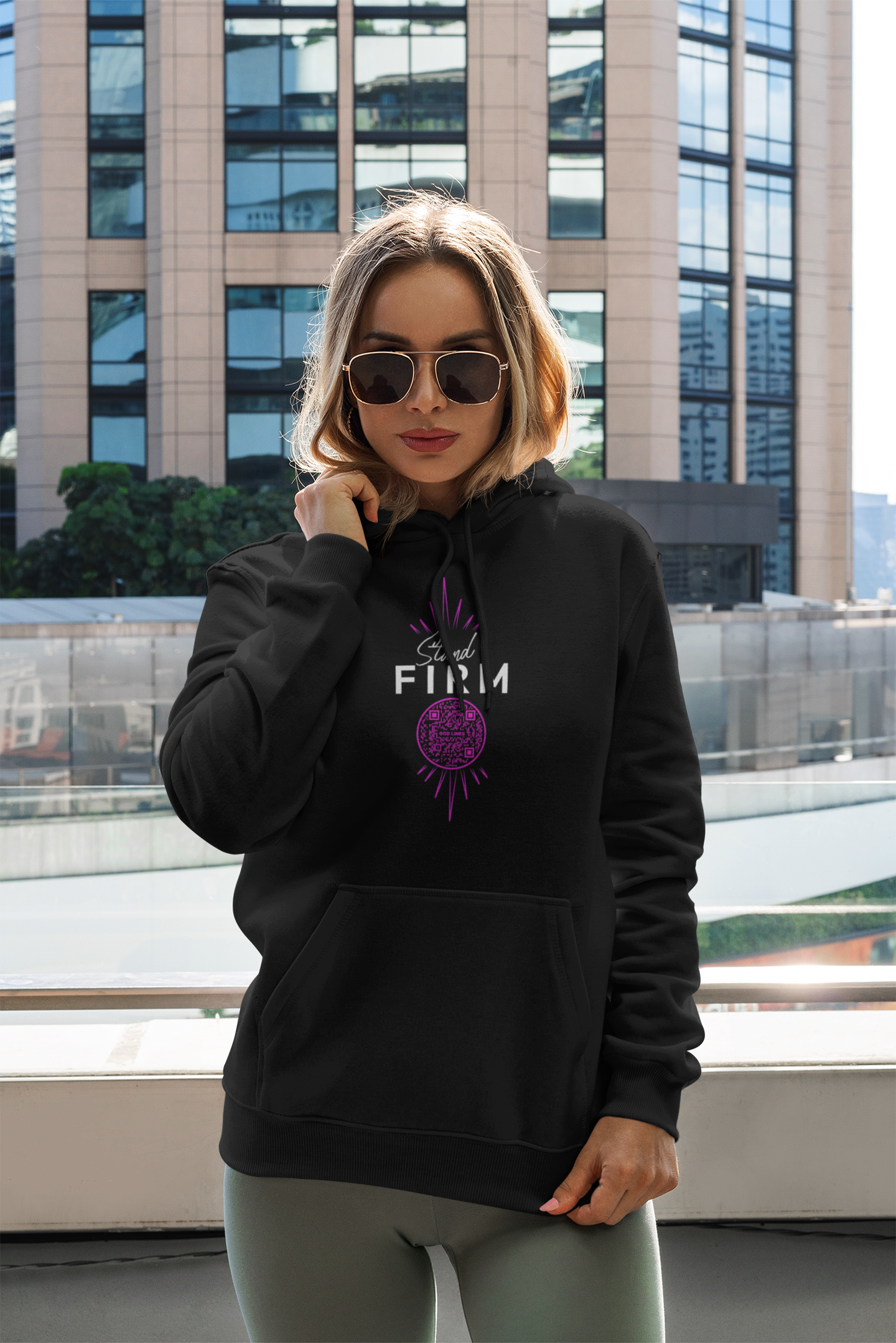 STAND FIRM-PINK-Unisex Hoodie