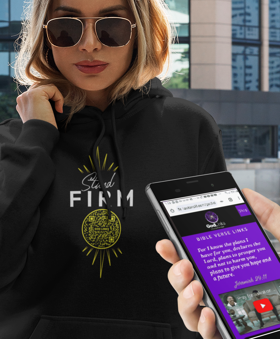 STAND FIRM-YELLOW-Unisex Hoodie