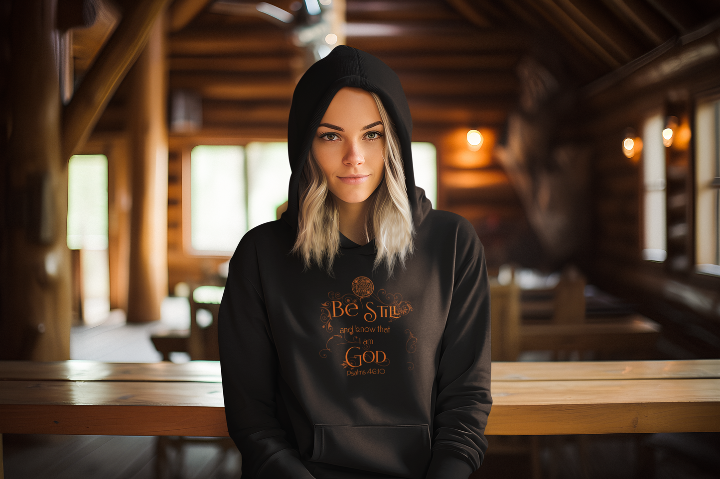 BE STILL-ORANGE-Unisex Hoodie